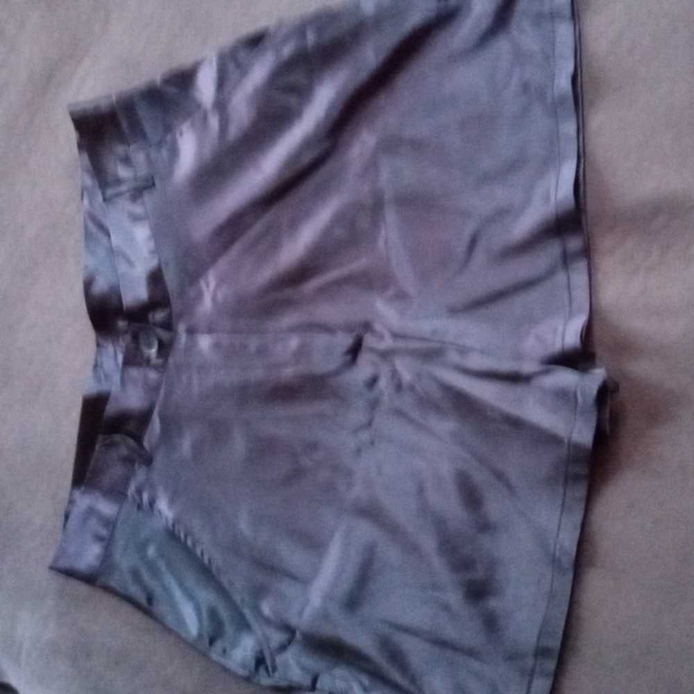 Black silk shorts size 10 or large